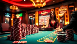 Exciting gaming ambiance at nhà cái sa88 with vibrant table games and betting interfaces.