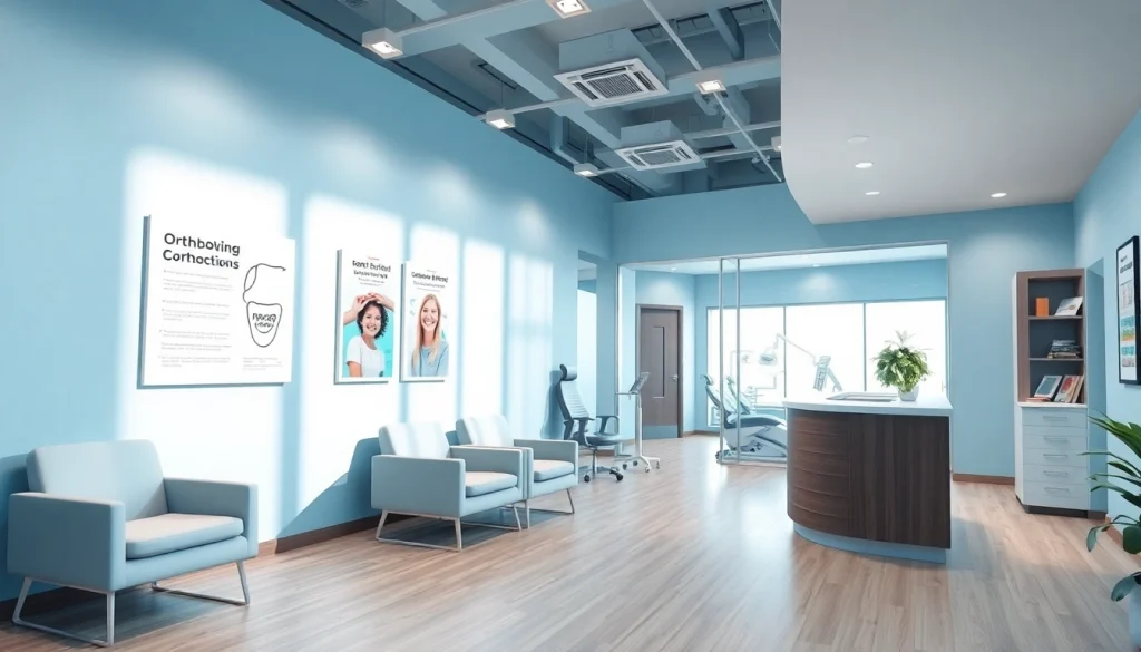 Friendly orthodontic clinic setting emphasizing 歯並び 矯正 おすすめ with modern equipment and a welcoming atmosphere.