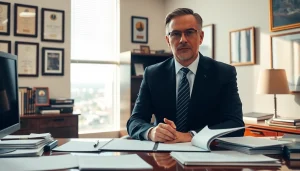 Clearwater Car Accident Lawyer consulting in a professional office environment focused on client needs.