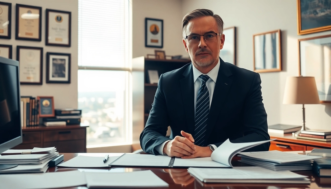 Clearwater Car Accident Lawyer consulting in a professional office environment focused on client needs.