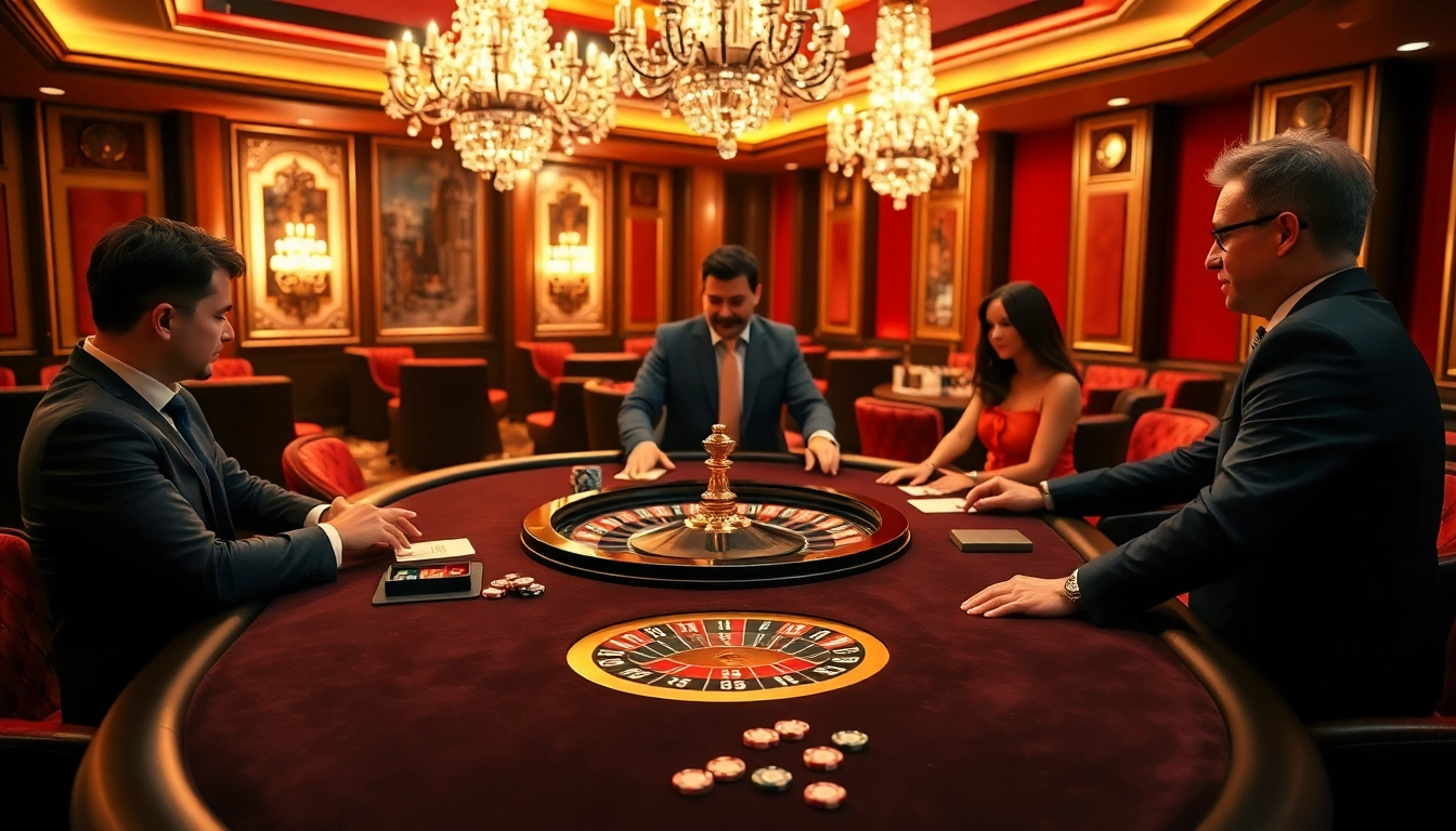 Engage in an exciting game at XX88 casino featuring a glamorous gambling table with poker chips.