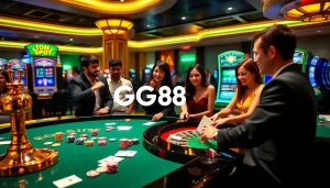 Enjoy exhilarating gameplay at GG88, featuring vibrant casino tables and exciting betting action.