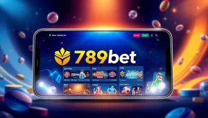 Engaging digital gambling interface with 789bet showcasing diverse gaming options and vibrant colors.