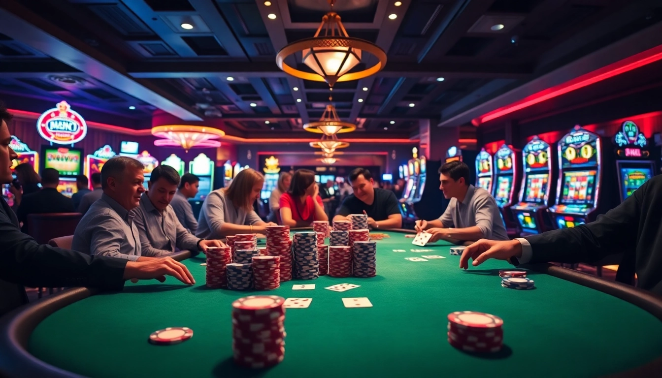 Experience the thrilling atmosphere at https://febet8.com with exciting poker games and vibrant casino visuals.