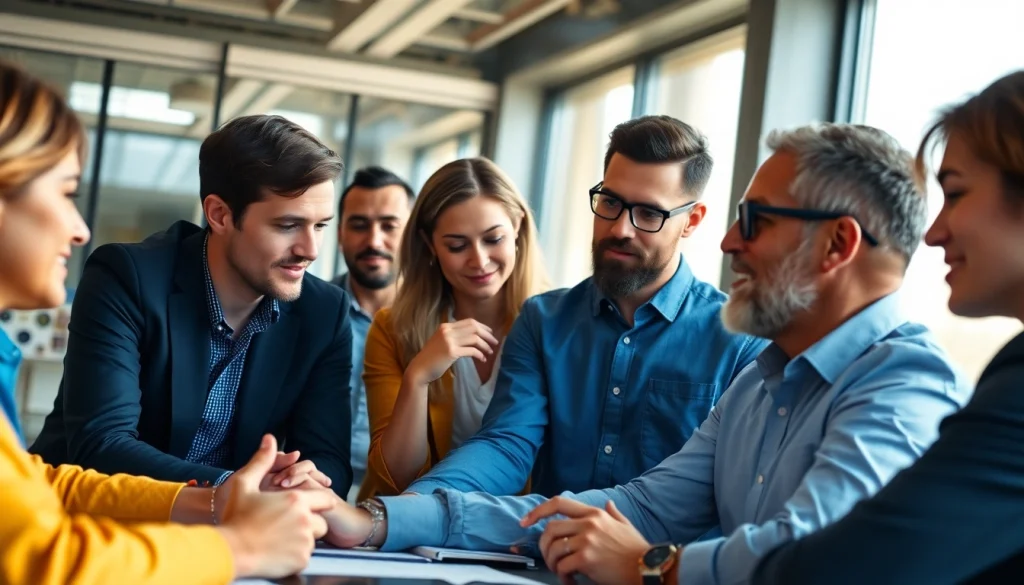 Engaging founders collaborate on leadership insights at a strategy session.