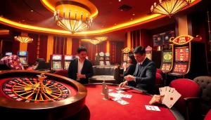 Experience the thrill at RR88, featuring engaging games like roulette and slots for gamblers.
