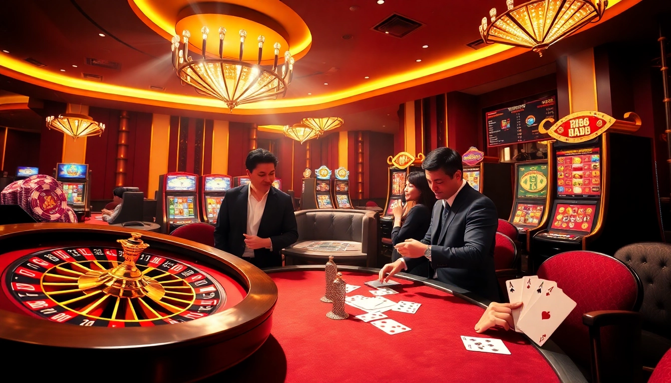 Experience the thrill at RR88, featuring engaging games like roulette and slots for gamblers.