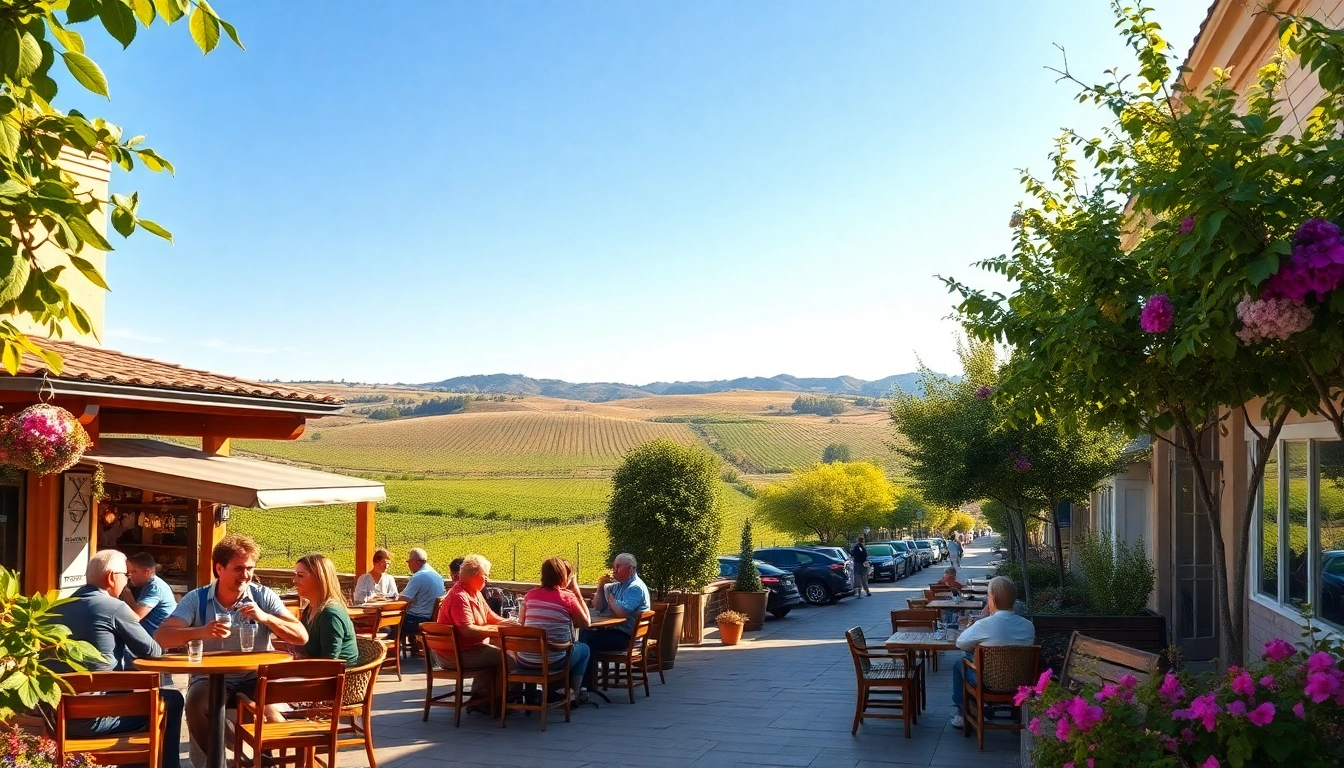 Delightful café in Clarksburg, CA, surrounded by vibrant vineyards and welcoming locals.