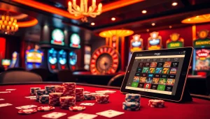 Engage with the xxgg platform as players explore exciting casino games at a luxurious table.