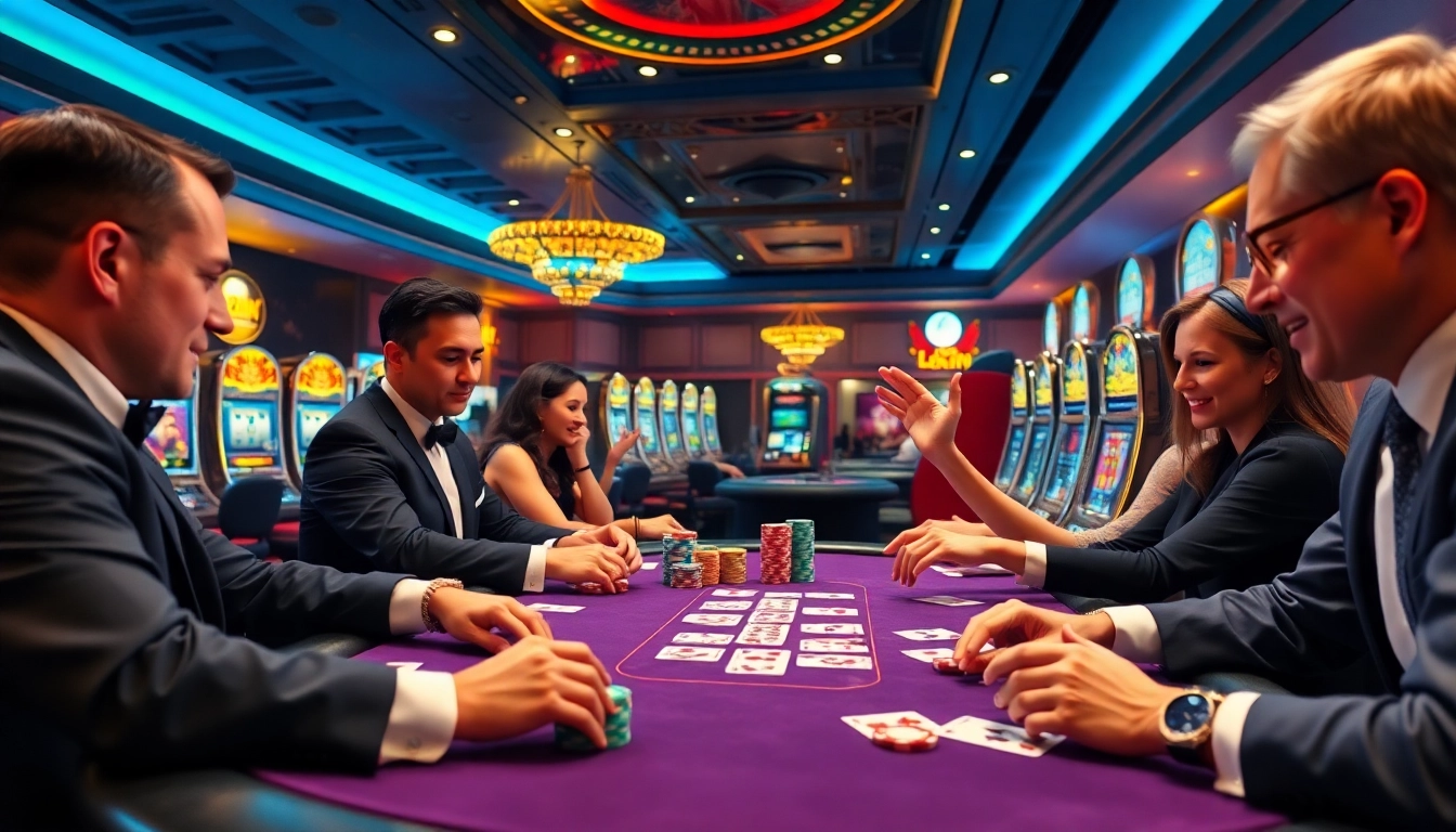 Experience thrilling poker action at 33Win, featuring colorful chips and intense gameplay.