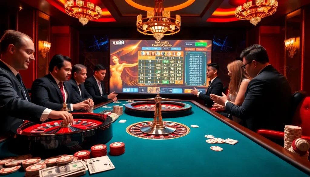 Experience the thrilling ambiance of the casino at https://xx88.today/ with vibrant poker gameplay and luxury decor.