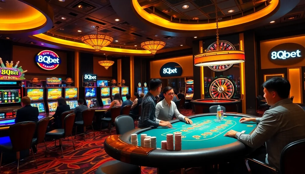 Experience thrilling gameplay at 8qbet with vibrant slots and engaging poker tables.