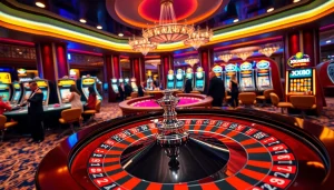 Experience the thrill of gambling at XX88 in a luxurious casino setting filled with roulette, poker, and slot machines.