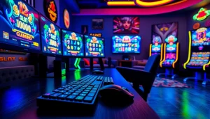 Jelajahi slot depo 1k dalam pengaturan gaming yang modern dan menarik.