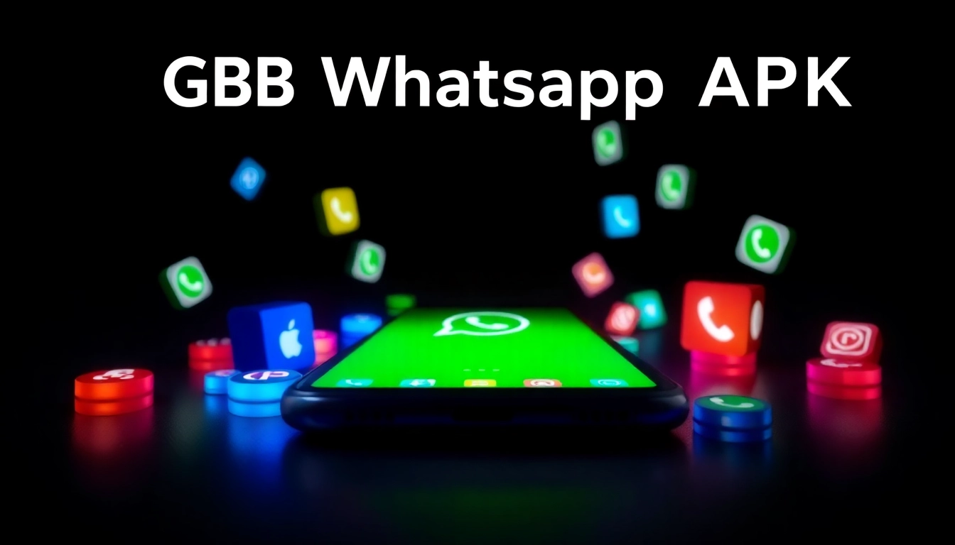 Download the latest gb whatsapp apk showcasing vibrant themes and customization options.
