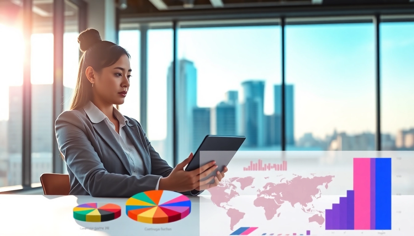 Analyze the Find competitor customer list with focused business professional using charts.