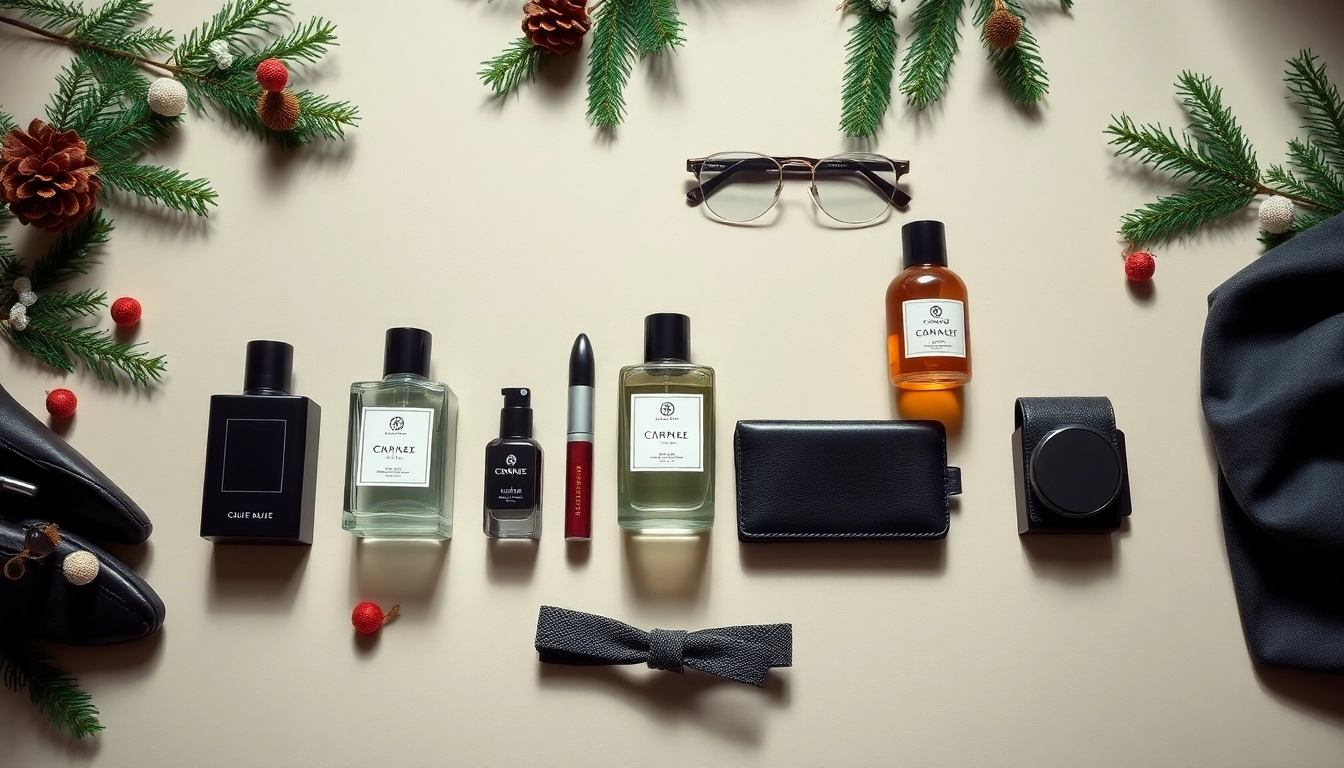 Showcase of attractive mens gift sets featuring premium grooming products and stylish accessories.