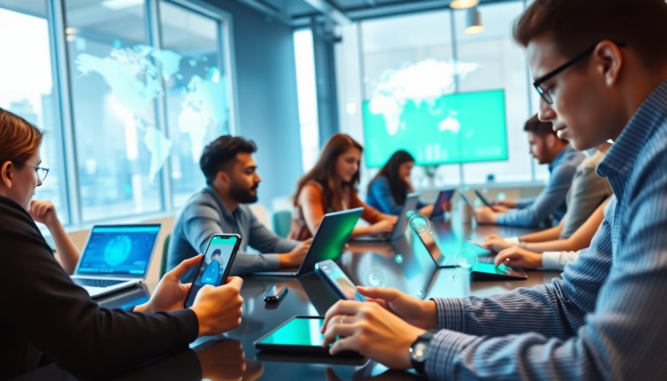 快连官网 – Global connectivity showcased through diverse users enjoying seamless internet access on devices.