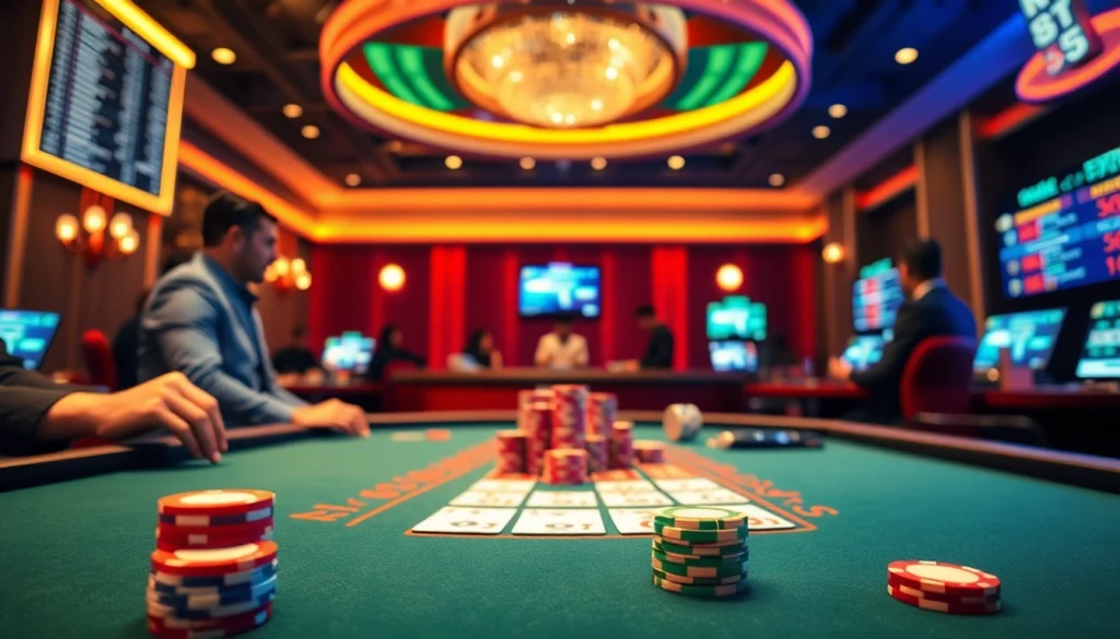 เล่นบาคาร่าออนไลน์ในบรรยากาศคาสิโนที่มีผู้เล่นมากมาย