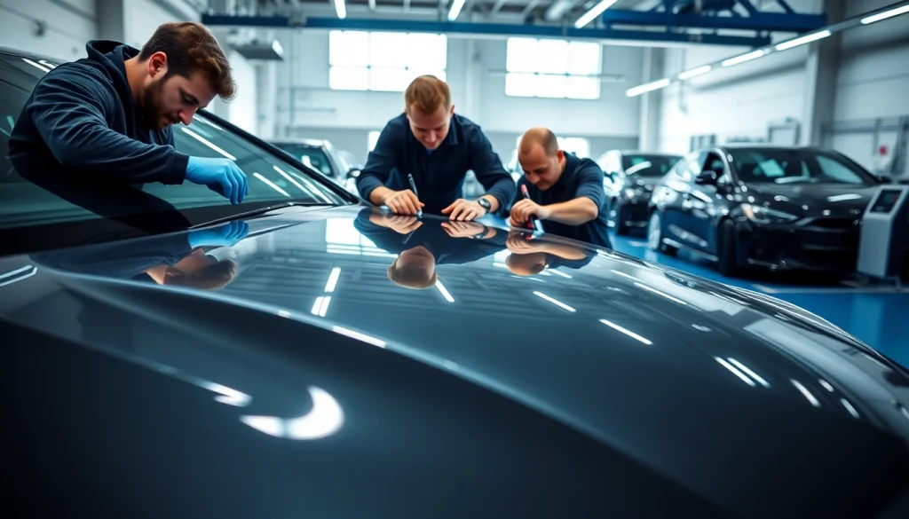 Get professional paint protection film near me expertly applied to a car.