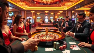 Experience gaming thrill with adult elements in a luxury casino featuring porn ai visuals.