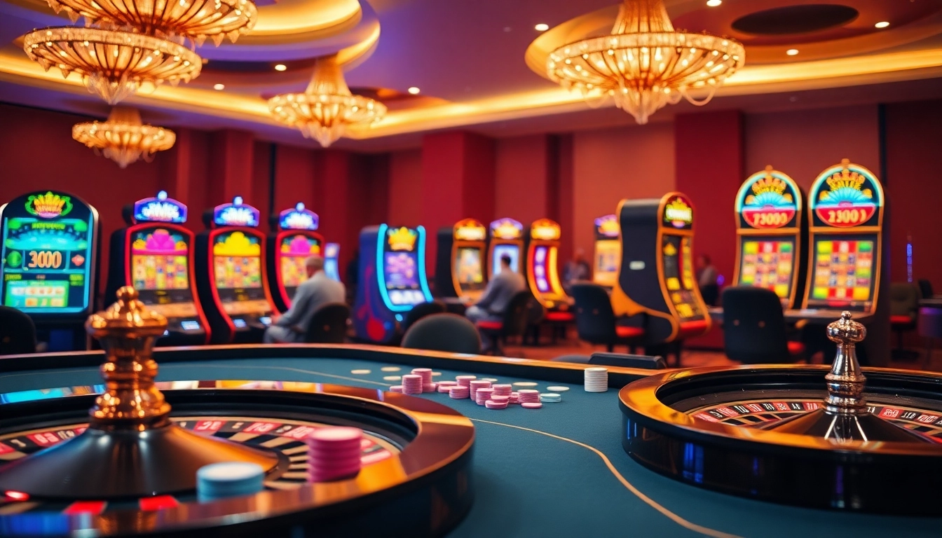 Experience thrilling gameplay at dom88.us.com with vibrant casino tables and engaging slot machines.