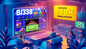 BJ38 online betting platform showcasing exciting gaming options and promotions in an engaging 3D environment.