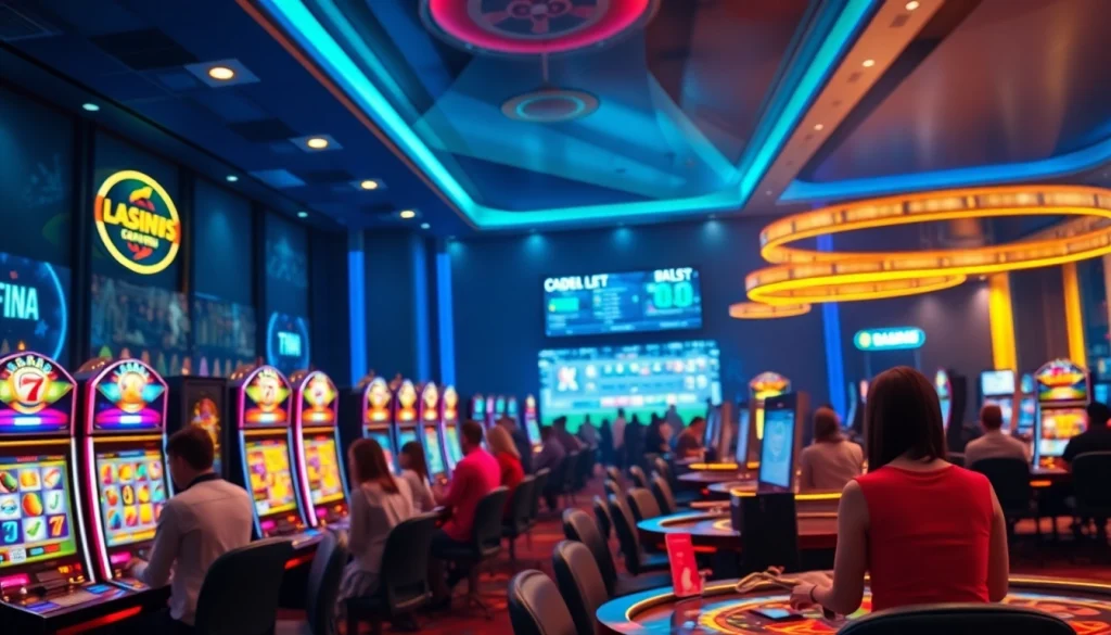 Engaging online casino scene showcasing gameplay at stimmgewitter.org with vibrant colors and dynamic atmosphere.