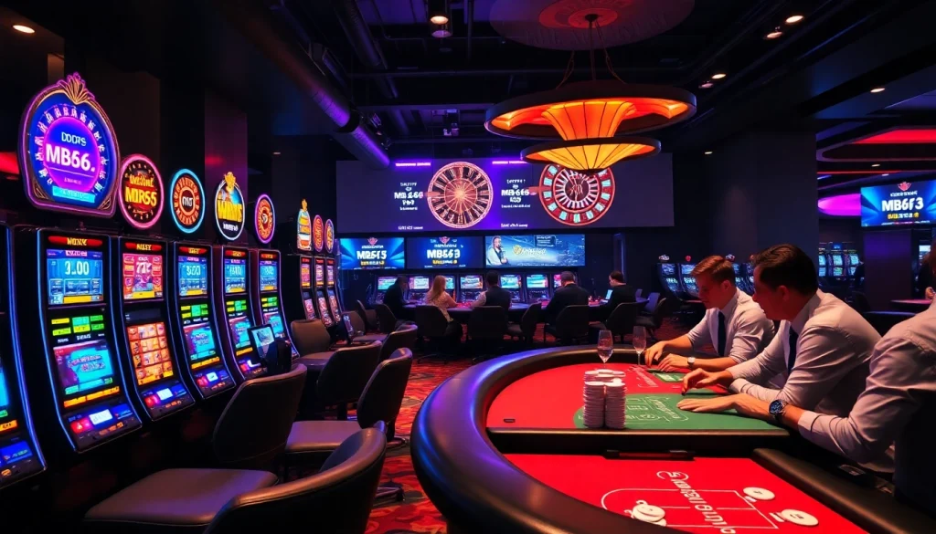 Experience thrilling gameplay at mb66.nyc with vibrant slot machines and exciting poker action.