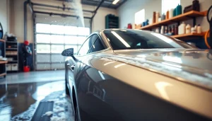 Expert car detailing Chattanooga in action, showcasing a luxury vehicle being polished with care