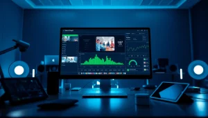 Transform video to prompt with advanced AI technology in a modern workspace setup.
