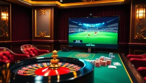 Experience the thrill of gambling with live football from https://luongsontv23.com/ amid high-end casino ambiance.