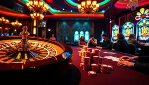 Engage in high-stakes gaming at https://www.kjc.global/ with a vibrant casino scene filled with roulette and poker.