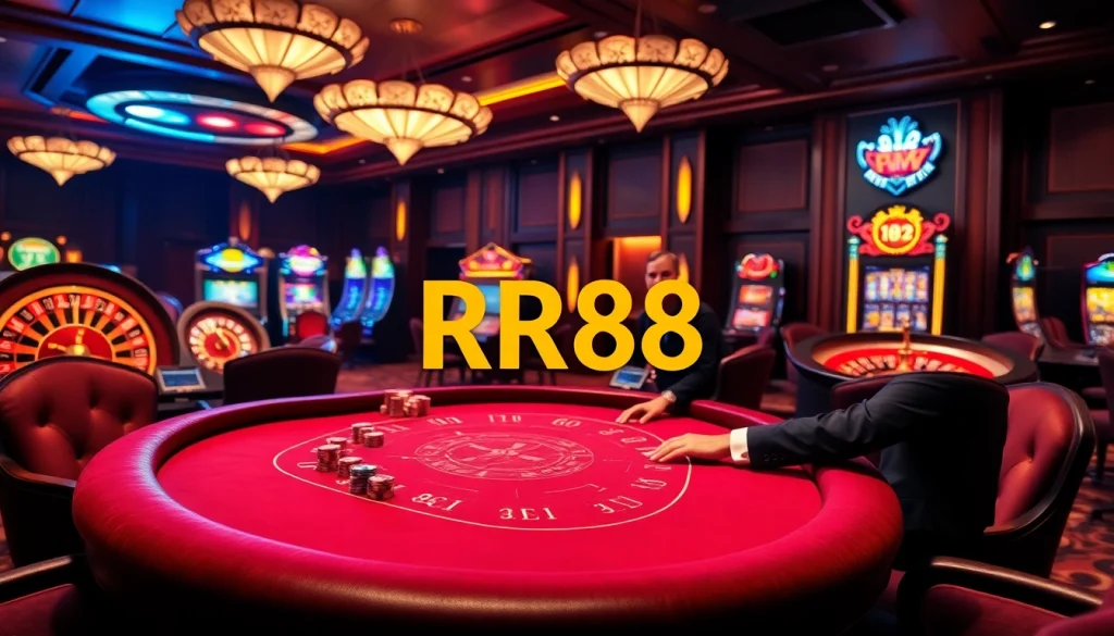 Engage with the RR88 casino atmosphere featuring vibrant games and luxurious ambiance.