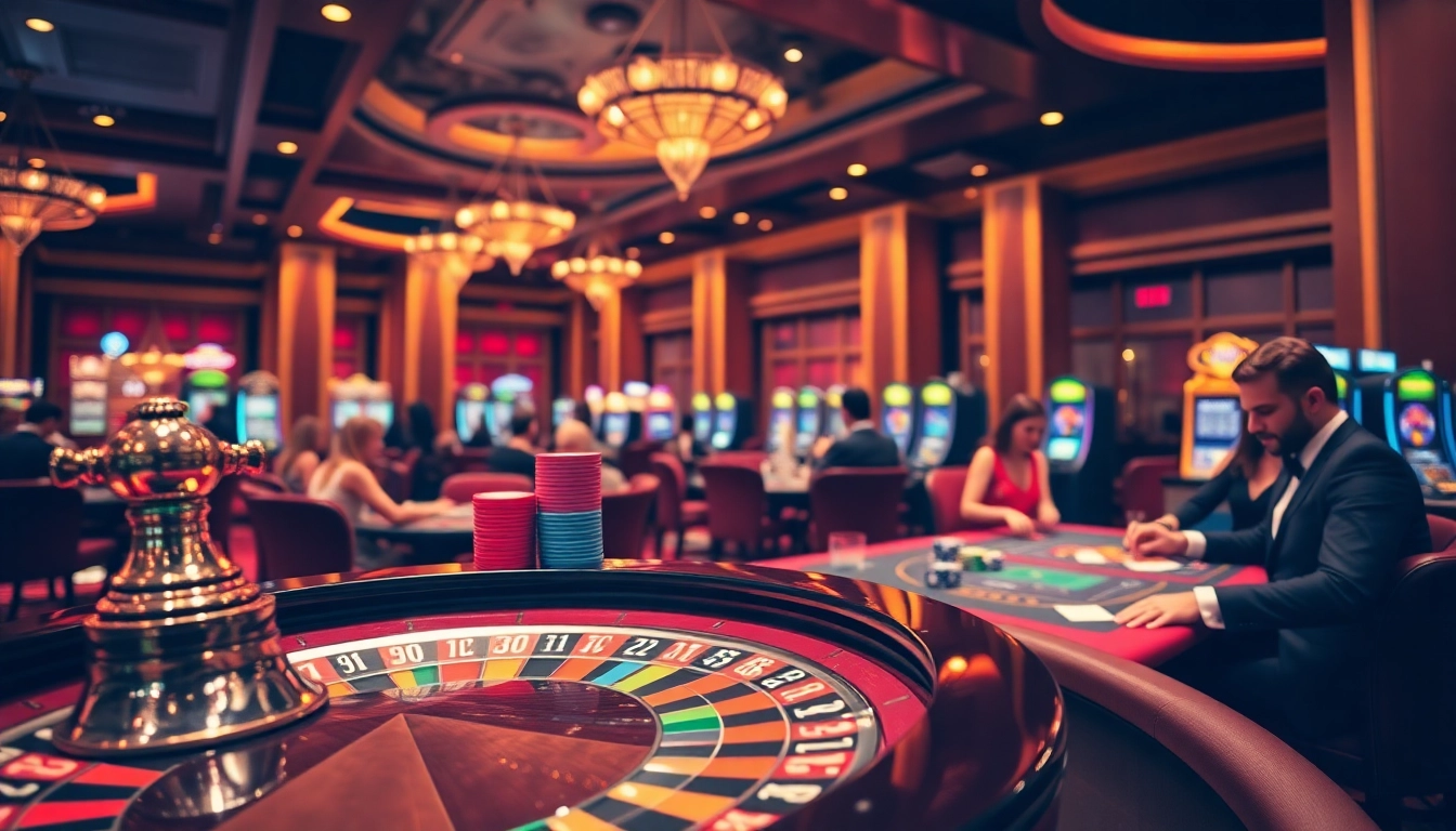 Vivez l'excitation du meilleur casino en ligne avec des joueurs pariant à la roulette et aux tables de poker.