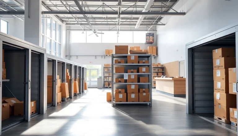 Visually stunning self storage units showcasing organized space and natural light.