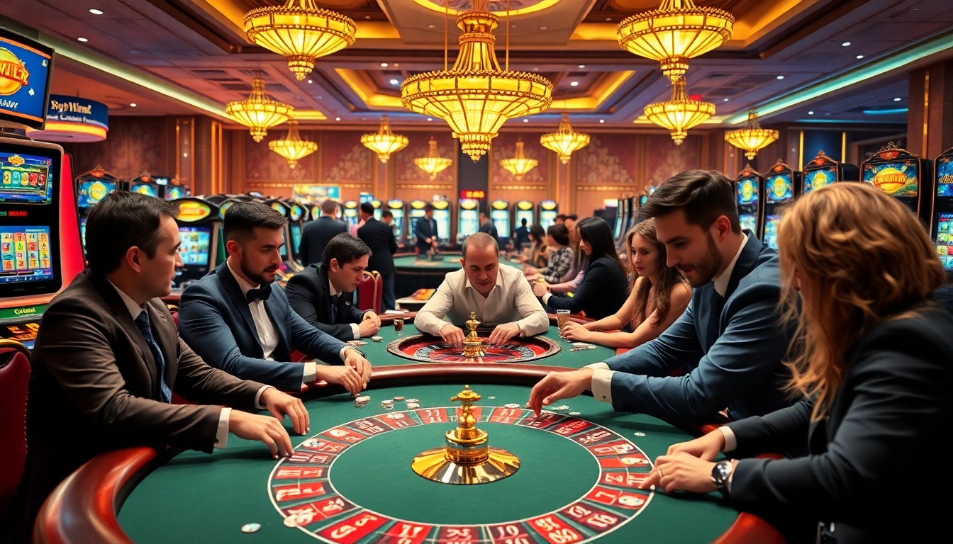 Engage in a thrilling LuckyWin casino experience with poker, roulette, and vibrant slot machines.