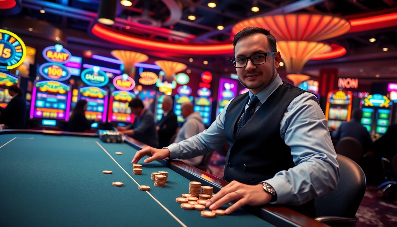 ibet44 bermain di meja kasino dengan dealer profesional dan mesin slot yang menarik.