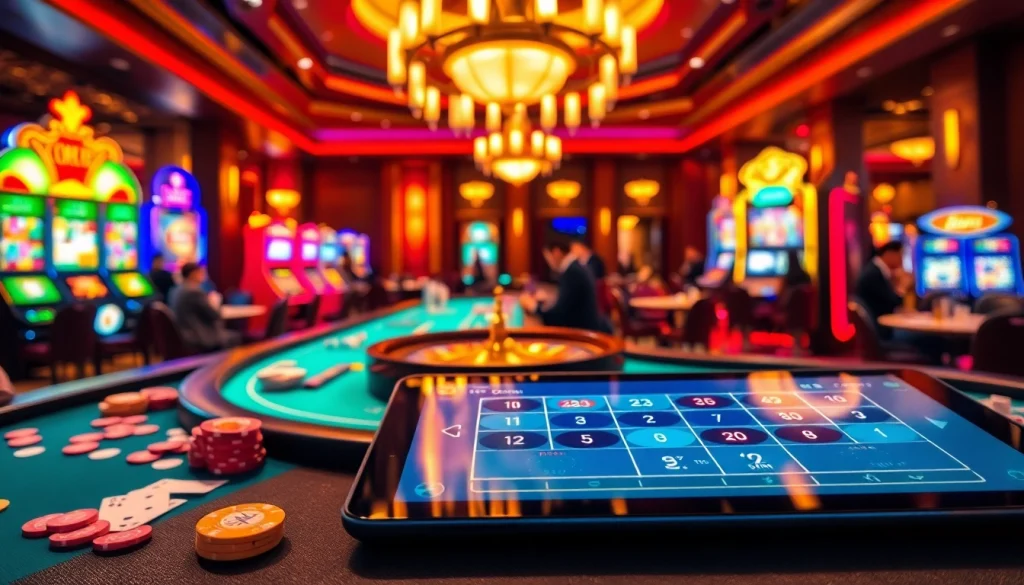 Découvrez l'excitation du meilleur casino en ligne avec des tables de jeu vibrantes et une ambiance de luxe.