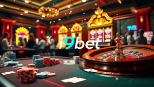 Experience the thrill of i9bet with vibrant casino games, poker tables, and slot machines.