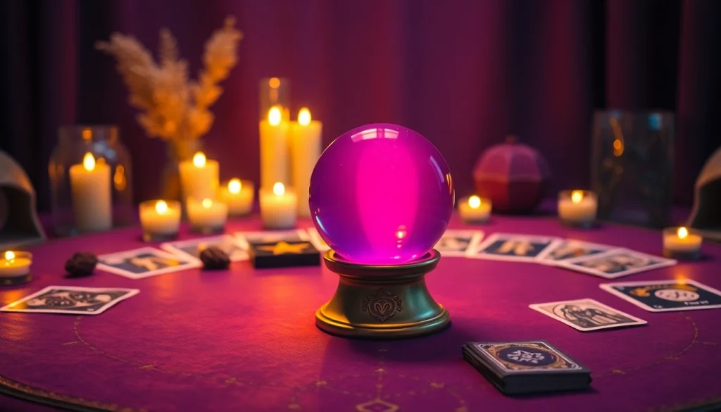 神秘的な水晶玉とタロットカードを使った電話占い当たるの魅力的な空間を体験してください。