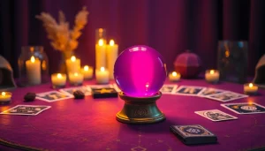 神秘的な水晶玉とタロットカードを使った電話占い当たるの魅力的な空間を体験してください。
