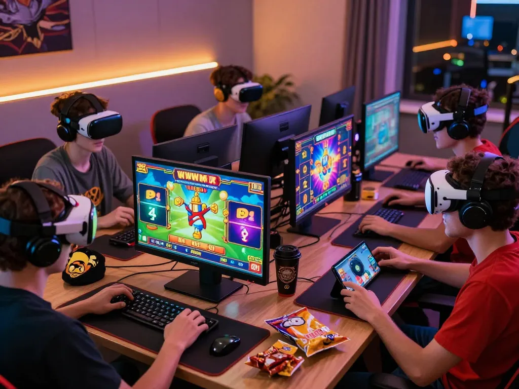 Exciting online gaming experience at vegasslot77 highlighting diverse players enjoying thrilling slot games.