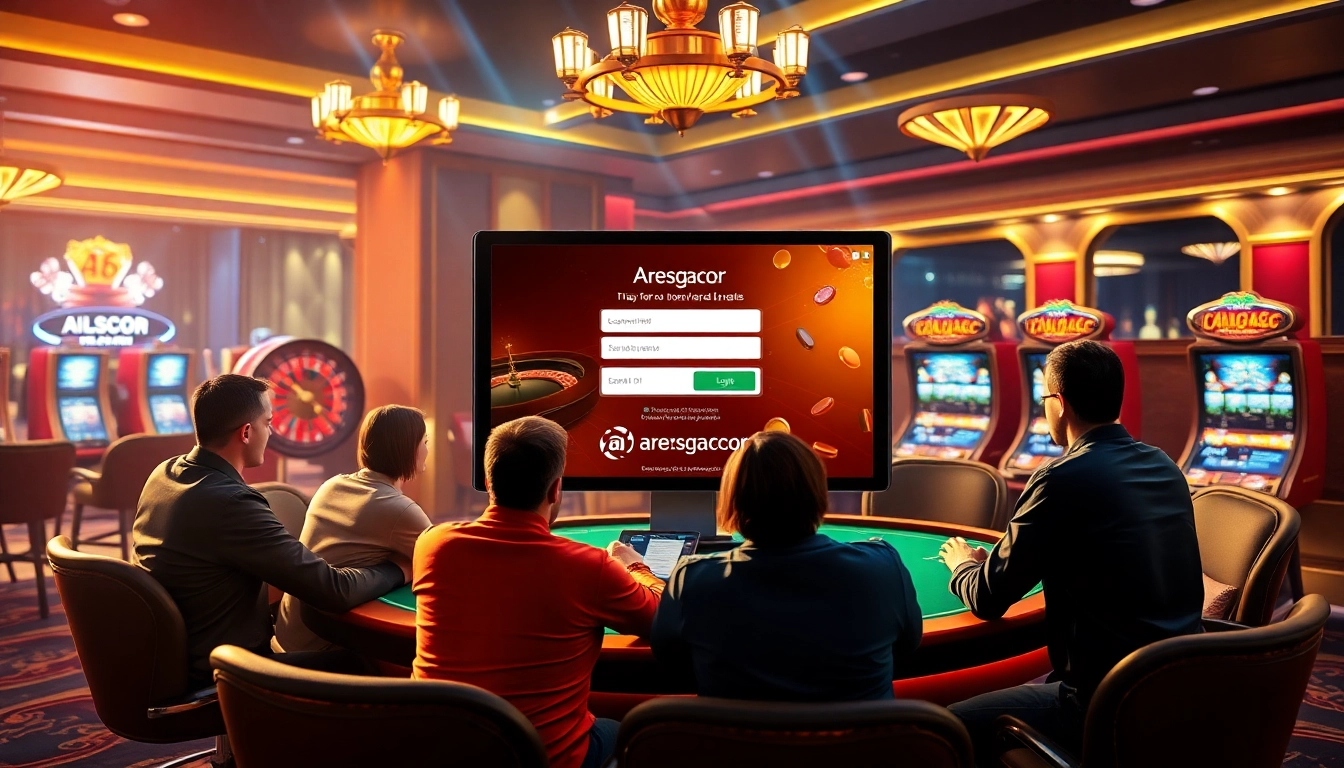 Experience the thrill of login aresgacor with vibrant online gambling visuals and exciting gameplay.