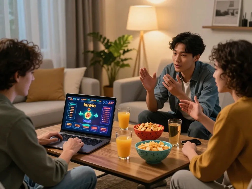 Kuwin players strategizing during an engaging online gaming session.