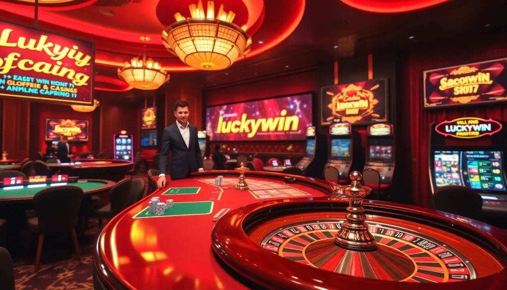 Experience thrilling gaming at Luckywin with vibrant casino tables and dynamic online bets.