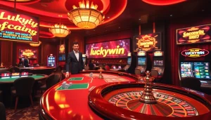 Experience thrilling gaming at Luckywin with vibrant casino tables and dynamic online bets.