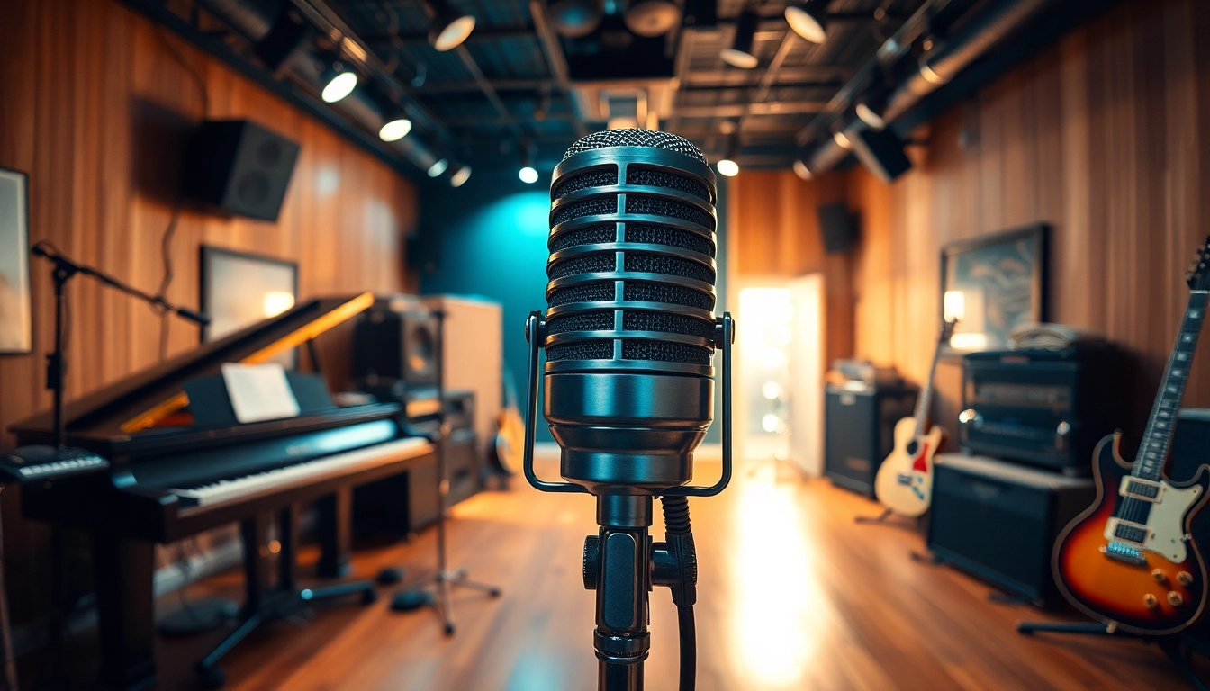 CM88 microphone showcased in a vibrant music studio, symbolizing innovation in sound production.