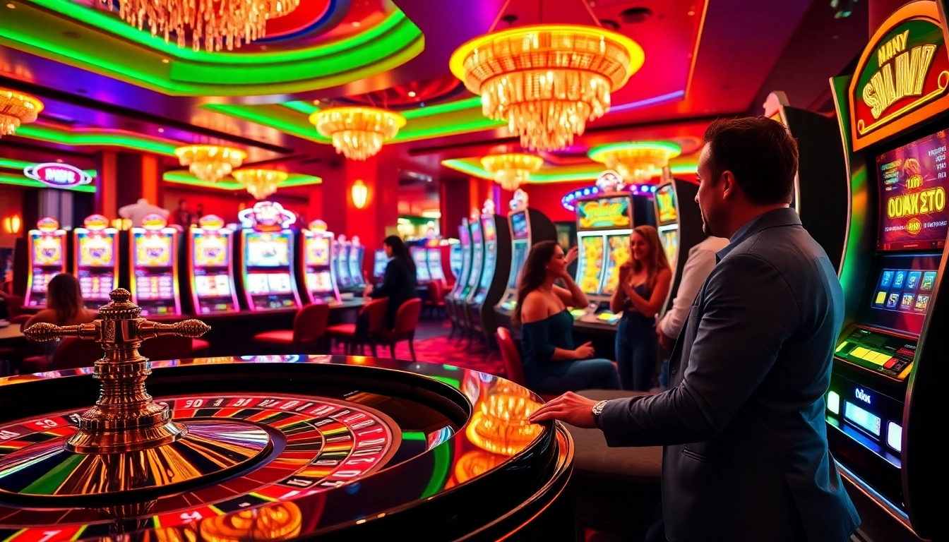 Rasakan sensasi permainan kasino di jmacdonaldphoto.com dengan pemandangan roulette dan mesin slot yang penuh warna.