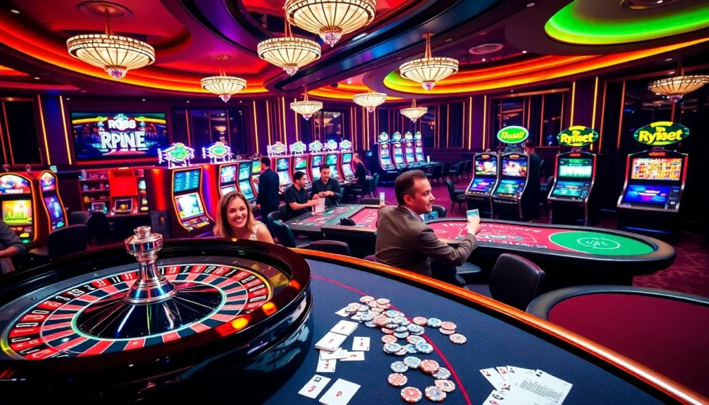 Experience the thrill of rr88 casino with vibrant tables and exciting games.